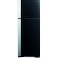 Двухкамерный холодильник Hitachi R-VG 542 PU7 GBK чёрное стекло