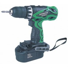 Аккумуляторная дрель-шуруповерт Hitachi DS18DVF3 45 Н·м зеленый/черный