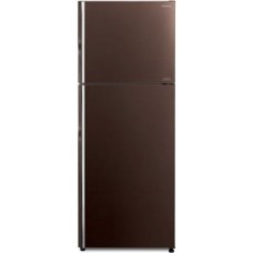 Двухкамерный холодильник Hitachi R-VG 472 PU8 GBW коричневое стекло